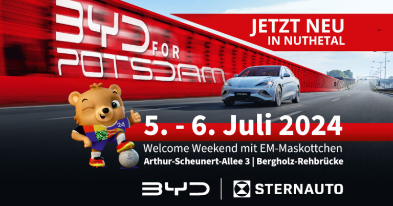 Potsdam erhält ersten BYD Store: STERNAUTO führt Regie