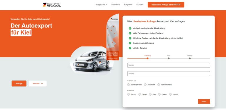 Ihr Fahrzeug in den besten Händen: Autoexport-Regional.de für einen sorgenfreien Exportprozess
